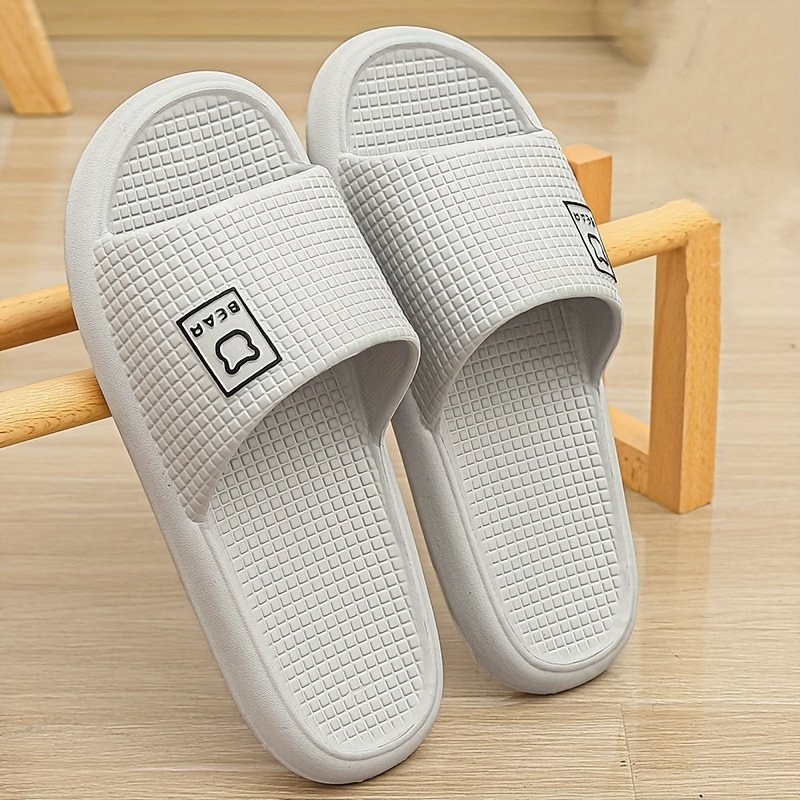Unisex Solid Colour Open Toe Breathable Slippers, Comfy Non Slip Durable EVA Slides For Men & Women - Image 14