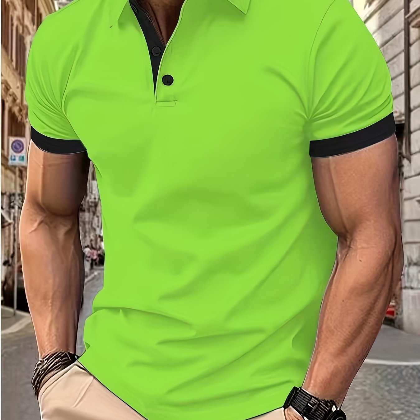 Breathable Regular Fit Golf Shirt, Men’s Casual V-Neck T-Shirt Short Sleeve For Summer, Men’s Clothing - Image 10