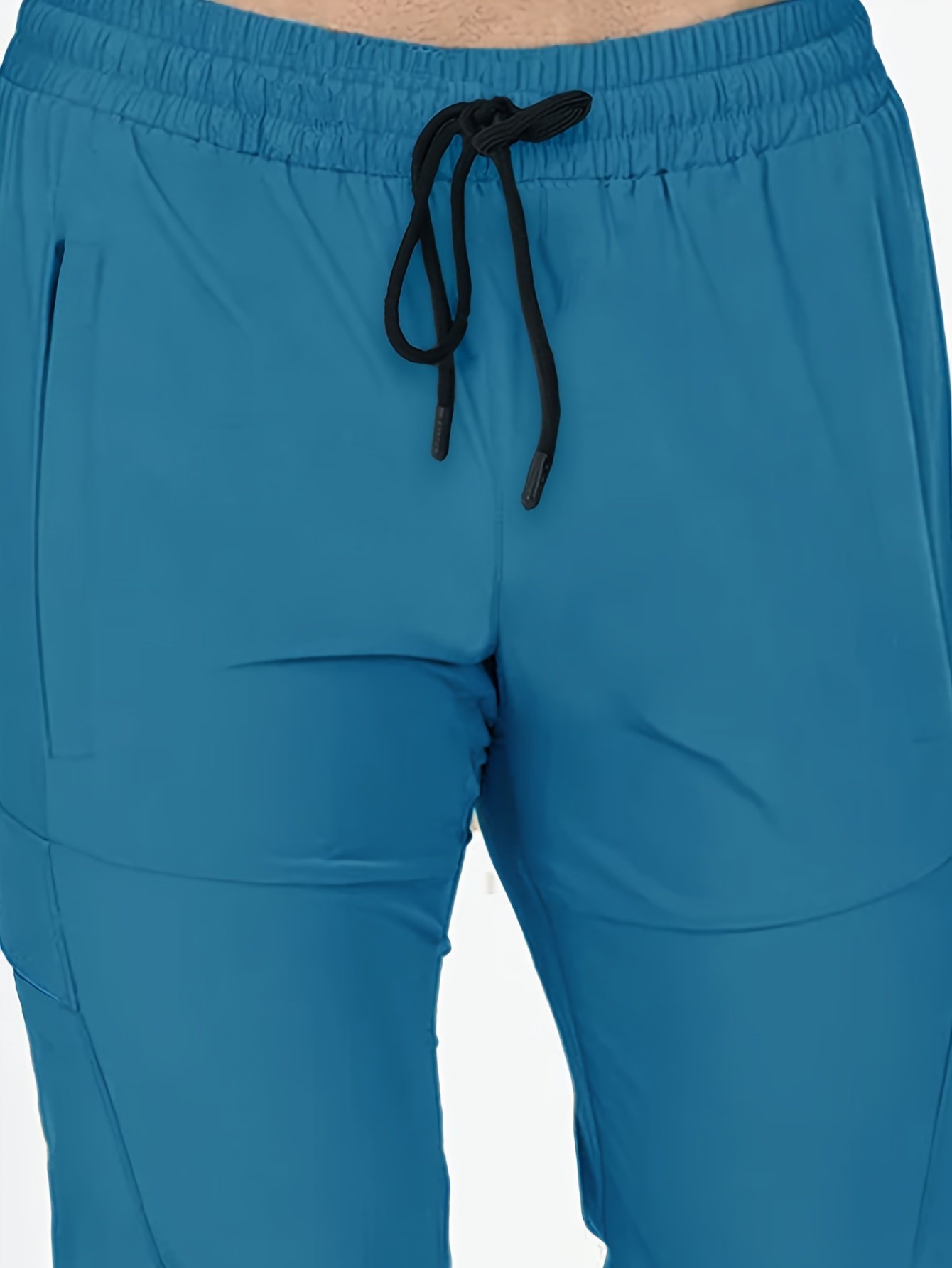 Men??s Solid Color And Letter Print Sports Pants With Drawstring And Pockets, Casual And Chic Trousers For All Seasons Sports And Outdoors Activities - Image 11