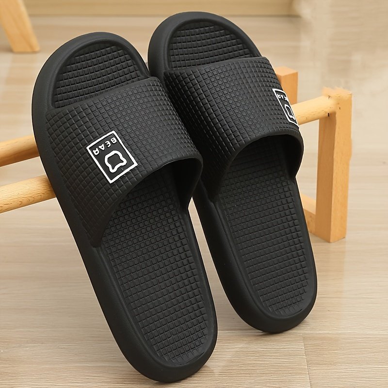 Unisex Solid Colour Open Toe Breathable Slippers, Comfy Non Slip Durable EVA Slides For Men & Women - Image 10