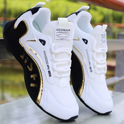 Men’s Trendy Sneakers, Comfy Non Slip Casual Soft Sole Shoes For Men’s Outdoor Activities