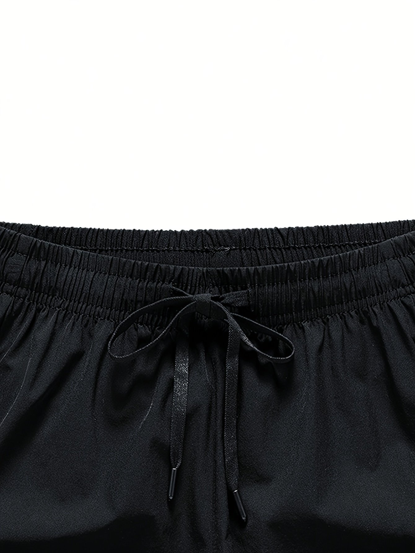 3 Pcs Men’s Loose Solid Shorts With Pockets, Casual Elastic Waist High Stretch Drawstring Shorts For Summer - Image 5