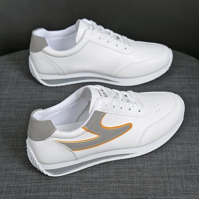 Women’s Colorblock Casual Sneakers, Lace Up Platform Soft Sole Jogging Shoes, Low-top Breathable Fitness Shoes