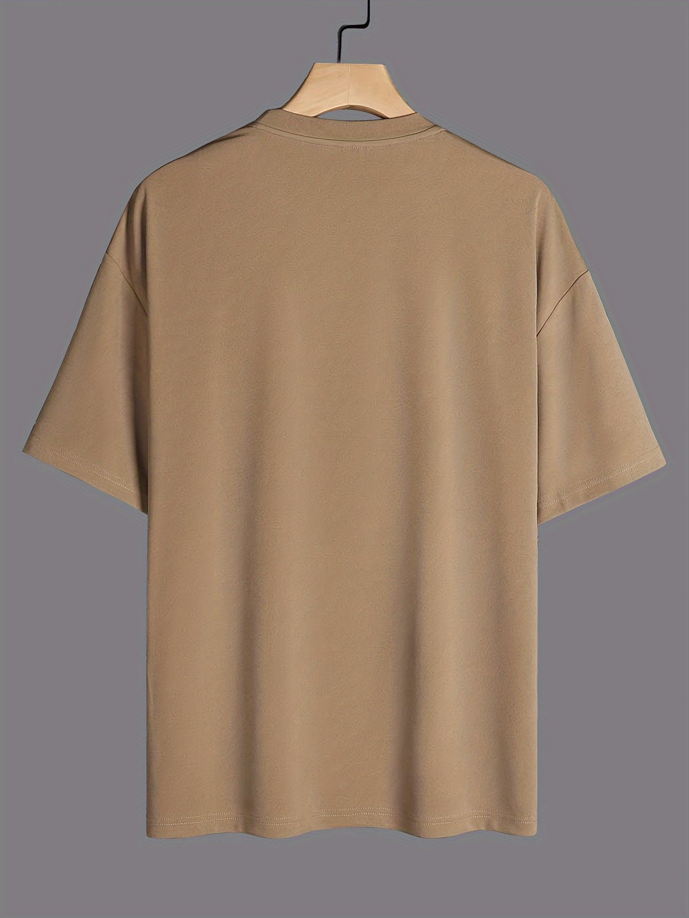 Faith Print Men??s Casual Loose Short Sleeve Crew Neck T-shirt, Summer Outdoor Street - Image 7