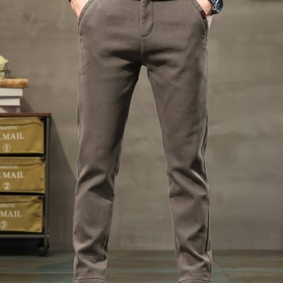 Men??s Semi-formal Skinny Pants For Fall Winter Business