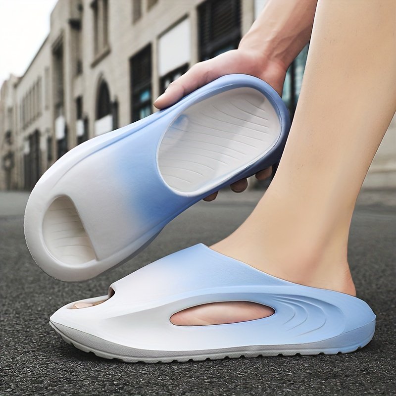 Men’s Fashion EVA Slides, Casual Non Slip Slippers, Open Toe Shoes For Indoor Outdoor Beach Shower, Spring And Summer - Image 14