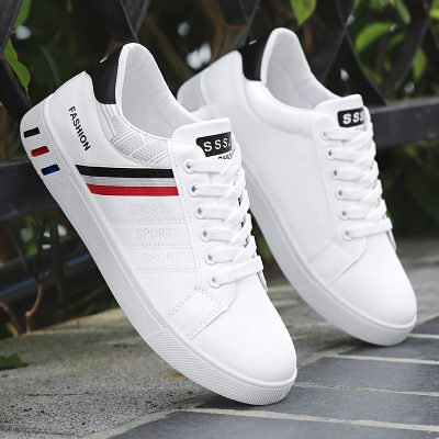 Men’s Trendy Street Style Low Top Skateboard Shoes, Comfy Non Slip Lace Up Durable Sneakers For Men’s Outdoor Activities