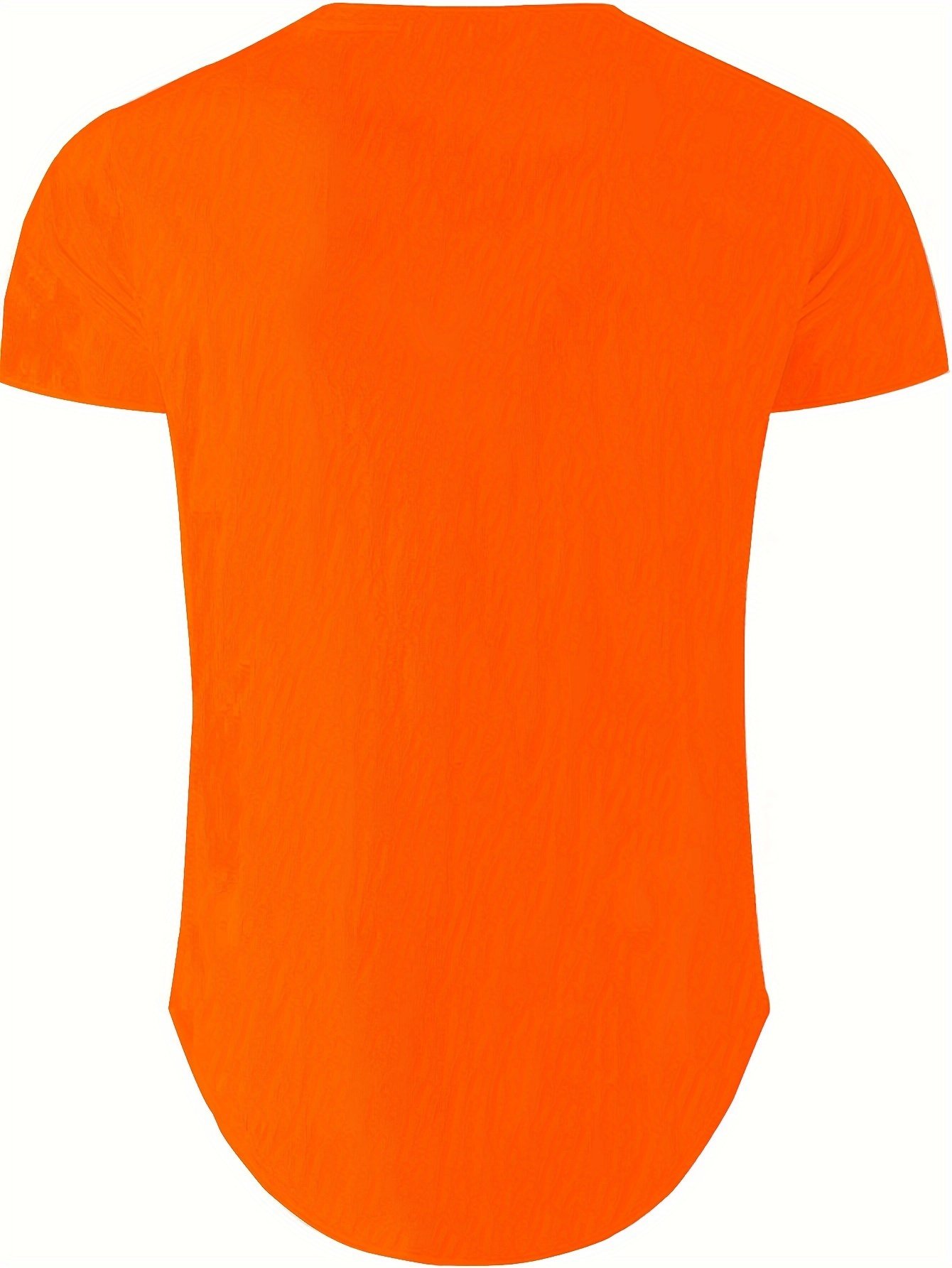 Solid Color Men’s Comfy V-Neck Medium Stretch T-shirt, Men’s Summer Clothes, Men’s Outfits - Image 17