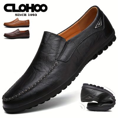 CLOHOO Men’s Handmade Comfortable Non Slip Loafers With Assorted Colors
