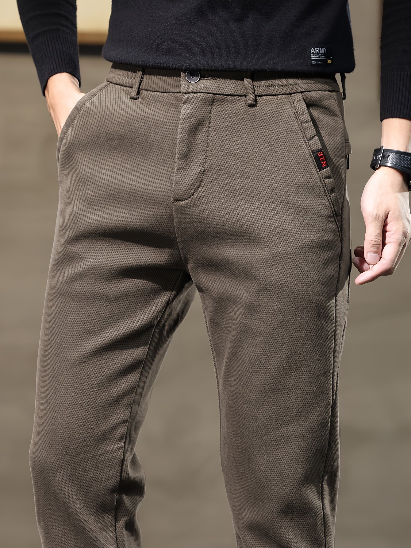 Men??s Semi-formal Skinny Pants For Fall Winter Business - Image 7