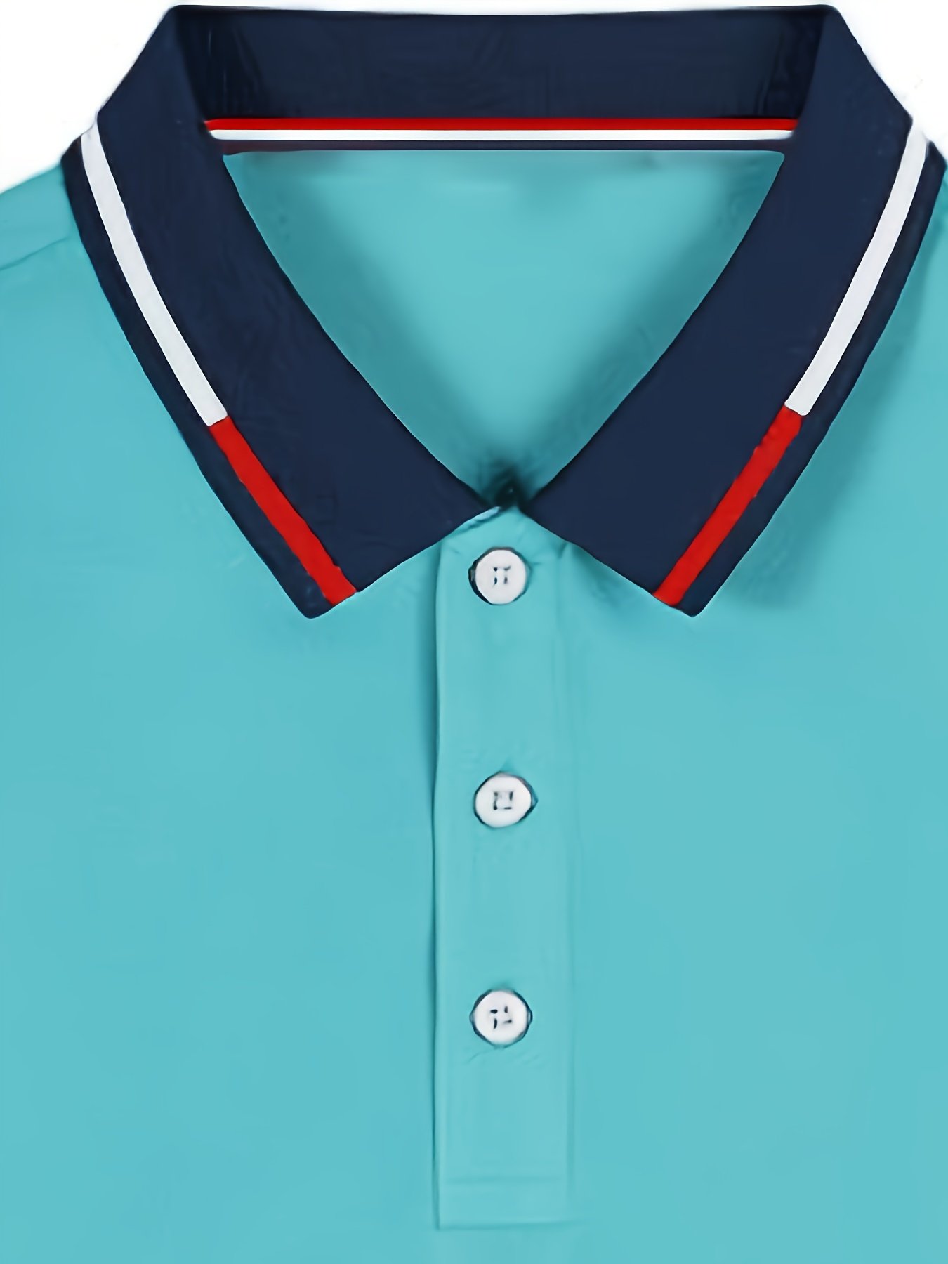 Breathable Contrast Binding Men’s Casual Short Sleeve Lapel Golf Shirt For Summer, Men’s Clothing - Image 14