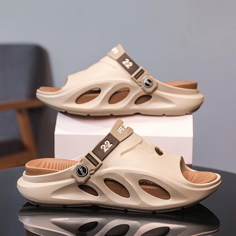 Men’s Fashion EVA Slides, Non Slip Quick-drying Open Toe Slippers For Indoor Outdoor Walking, Men’s Summer Beach Slides - Image 6