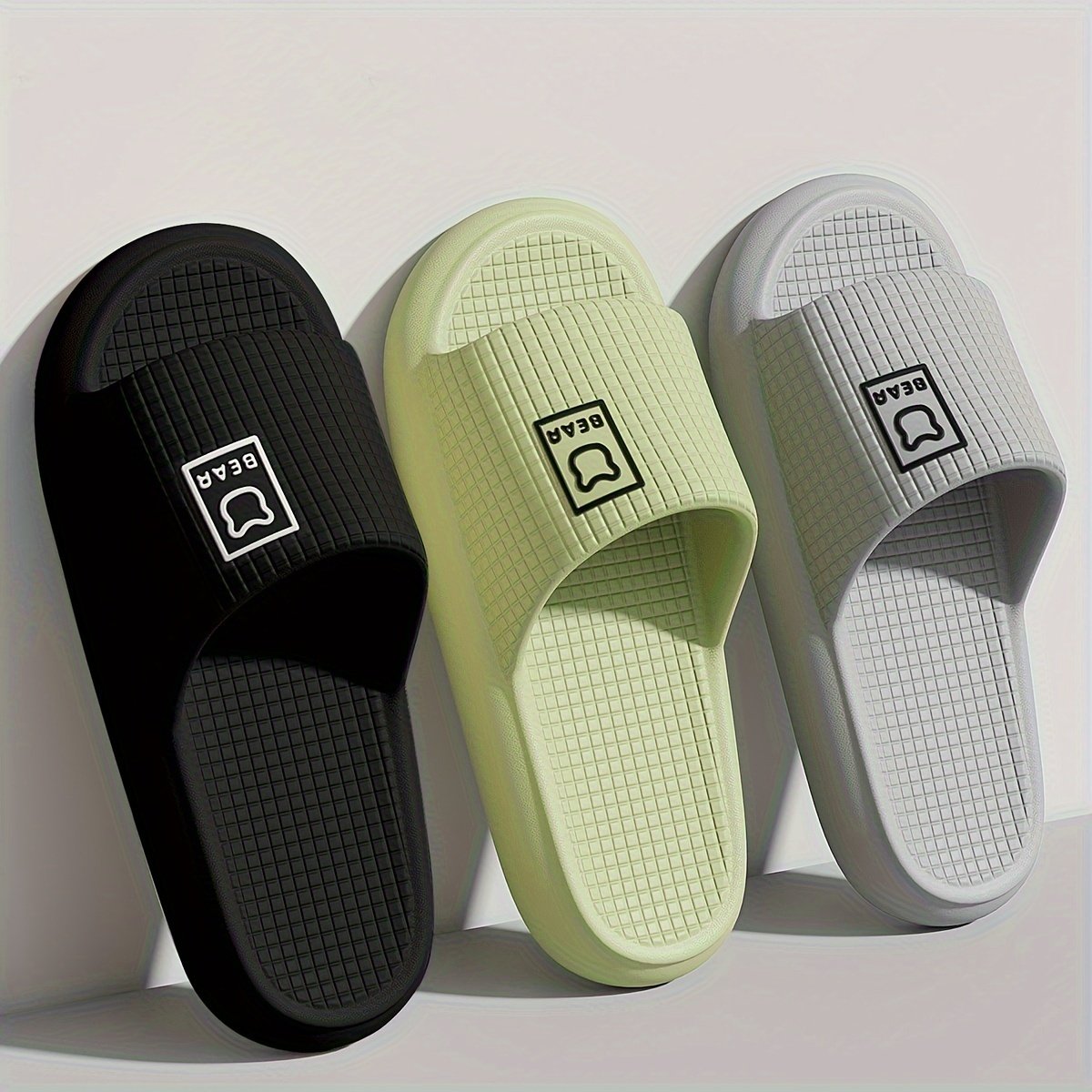 Unisex Solid Colour Open Toe Breathable Slippers, Comfy Non Slip Durable EVA Slides For Men & Women - Image 9