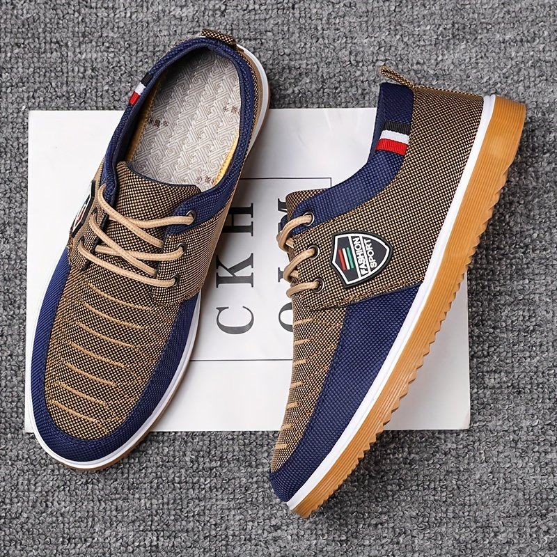 2023 Men’s New Canvas Shoes, Breathable Non-slip Lace-up Skate Shoes For Outdoor, Spring And Autumn - Image 6
