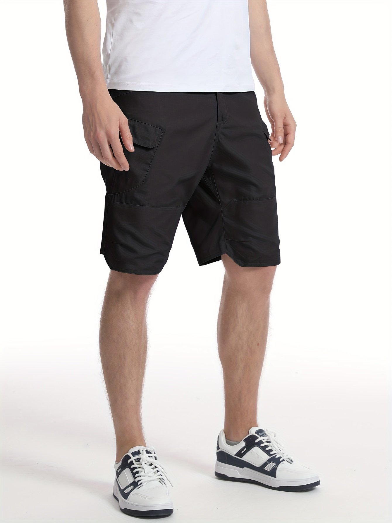 Men??s Multi Pockets Waterproof Tactical Shorts, Lightweight Quick Drying Breathable Cargo Shorts - Image 5