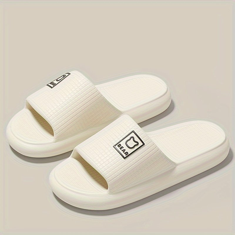 Unisex Solid Colour Open Toe Breathable Slippers, Comfy Non Slip Durable EVA Slides For Men & Women - Image 7