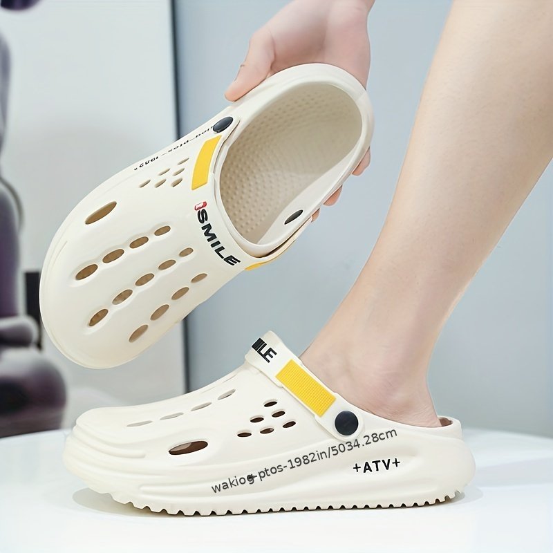 Men’s Clogs, Slip-on Closed Toe Sandals, Soft Sole Walking Shoes, Outdoor Garden Shoe Beach Sandals - Image 11