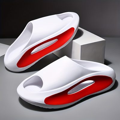 Men’s Fashion EVA Slides, Casual Non Slip Slippers, Open Toe Shoes For Indoor Outdoor Beach Shower, Spring And Summer