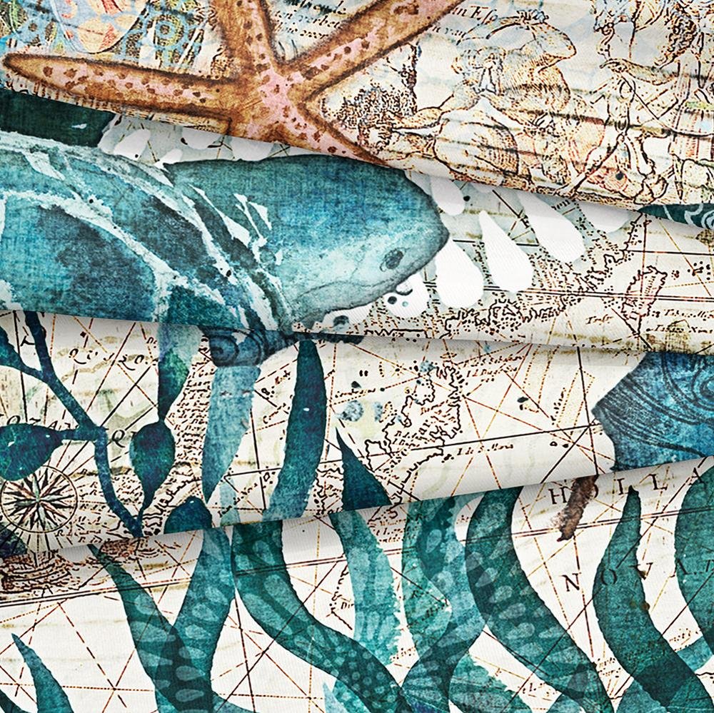 2/3-Piece Mediterranean Sea Turtle Print Duvet Cover Set - Image 3