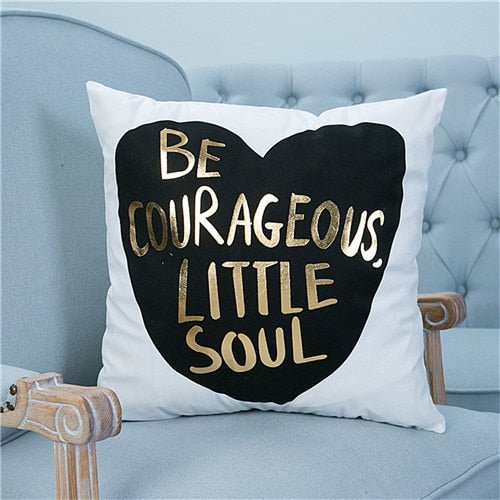 18?? White & Gold Printed Microfiber Throw Pillow Cover - Image 18